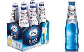 Kronenbourg 1664 blanc beer in blue 25cl _ 33cl bottles